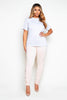 Blush Side Lace Up Skinny Trousers