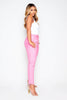 Candy Pink Pinstripe Tailored Trousers