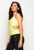 Nike Sphere Dry Lime Green Cut Out Tank Top