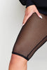 Black Fishnet Cycling Shorts