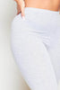 Petite Light Grey Jersey Leggings