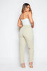 Mint Green High Waist Tapered Trousers