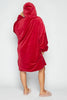 Red Oversize Cozy Blanket Hoodie