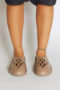 Mocha Cut Out Rubber Slip On Runners