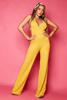 Yellow Bandage Halterneck Jumpsuit