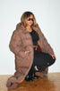 Chocolate Padded Maxi Puffer Jacket