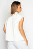 White Denim Sleeveless Jacket