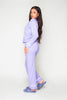 Lilac Jersey Button Through PJ Set