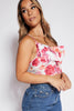 Rose Printed Cami Crop Top