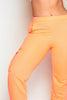 Neon Orange Pocket Detail Cargo Joggers