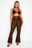 Zebra Devore Flare Trousers