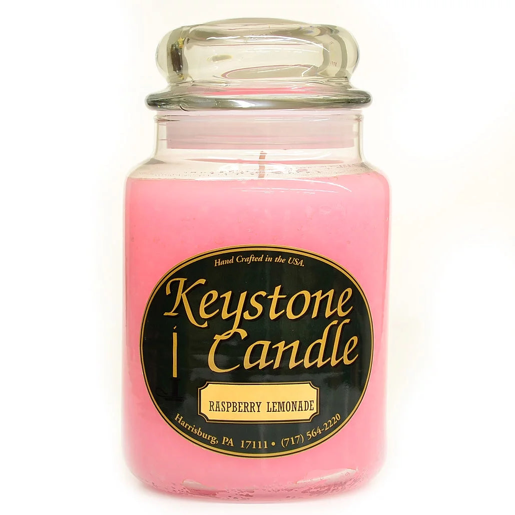 1 Pc 26 oz Raspberry Lemonade Jar Candles 4 in. diameter x 7 in. tall