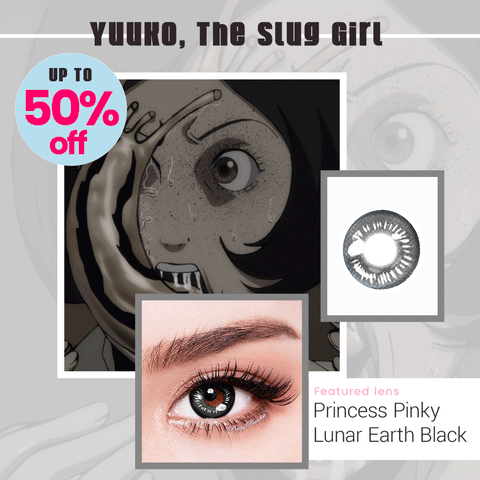Black Colored Contacts To Cosplay Yuuko, The Slug Girl