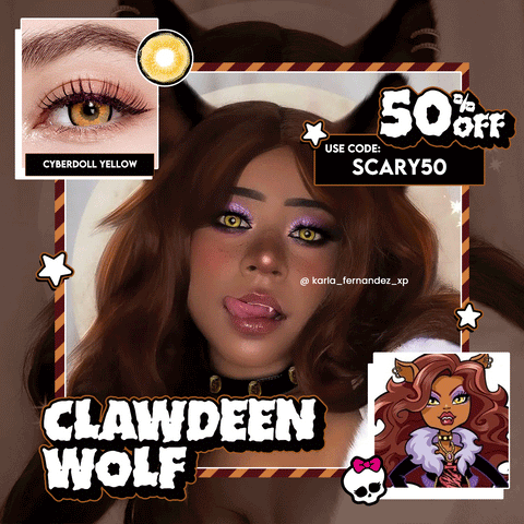 Monster High Clawdeen Wolf Cosplay Colored Contacts