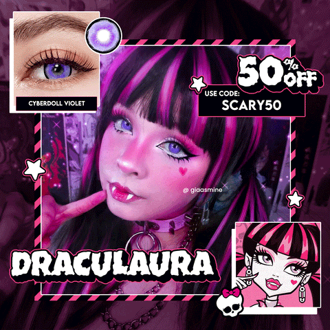 Monster High Draculaura Cosplay Colored Contacts