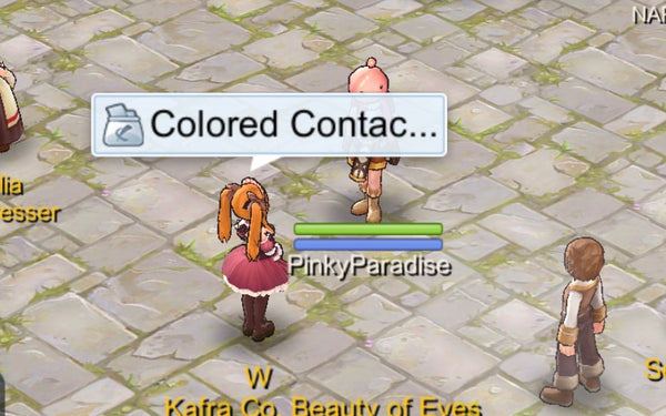 Colored contacts in Ragnarok Mobile