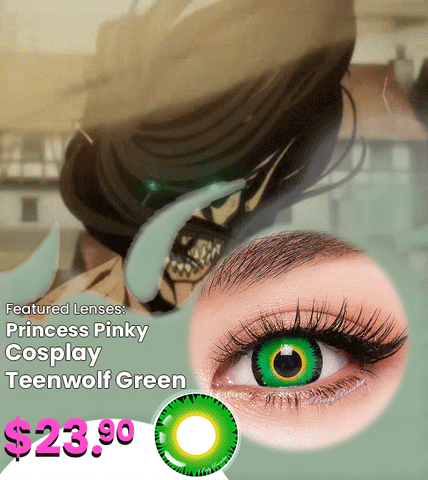 green cosplay colored contact lenses 