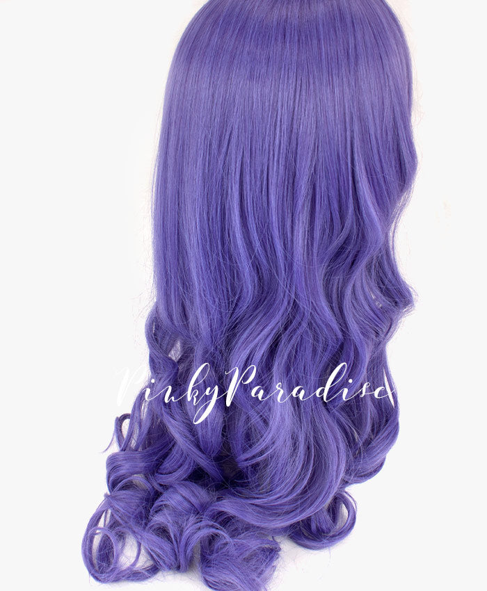 cosplay wig Indigo Violet Long Curly 70cm