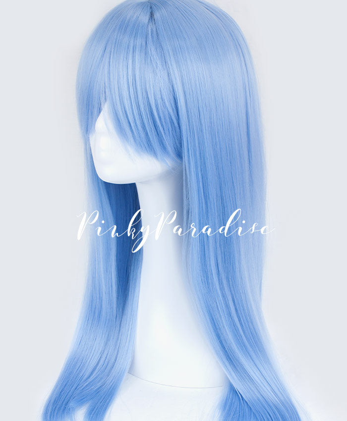 cosplay wig Columbia Blue Long Straight 70cm