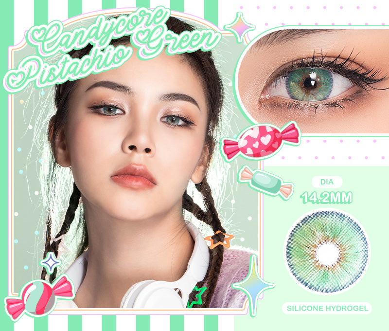 Fresh and divine eyes with Candycore Pistachio Green