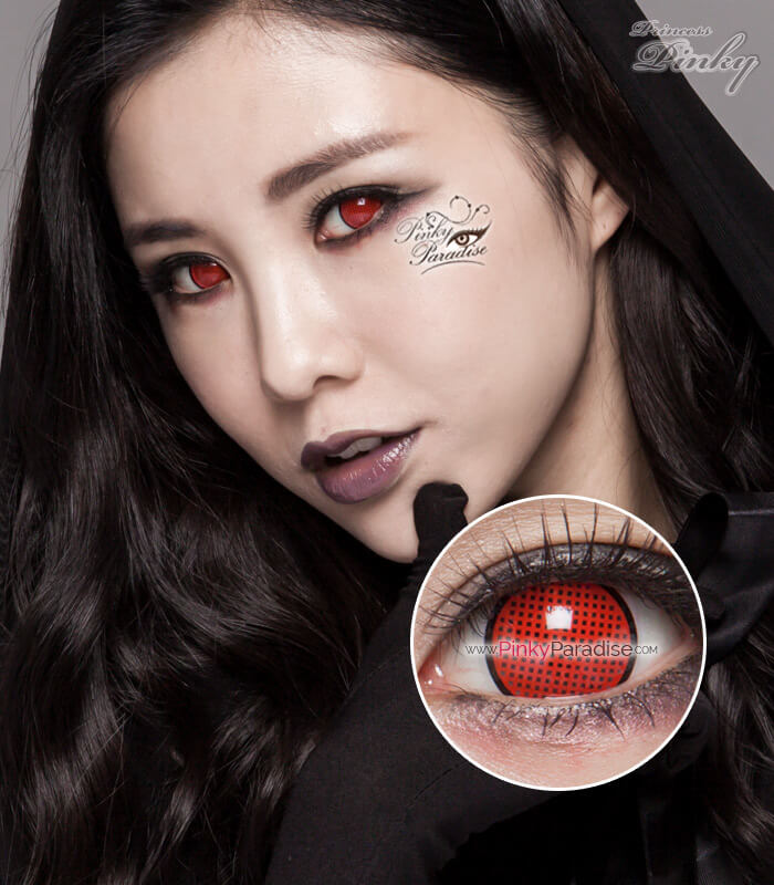 Cosplay Red Mesh contacts