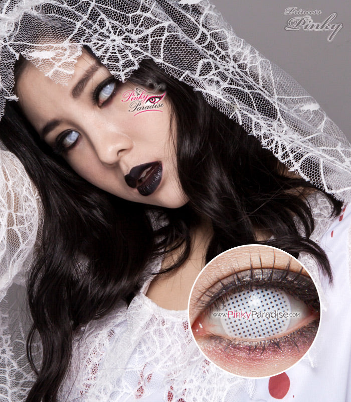 Princess Pinky Cosplay White Mesh contacts model