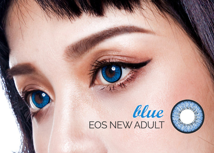 EOS New Adult Blue Circle Lenses (Colored Contacts)