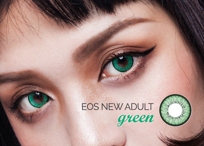 EOS New Adult Green Circle Lenses (Colored Contacts)