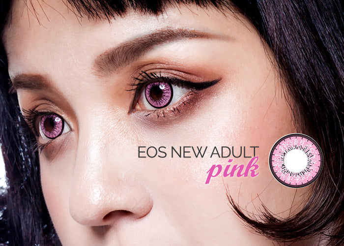 EOS New Adult Pink Circle Lenses (Colored Contacts)