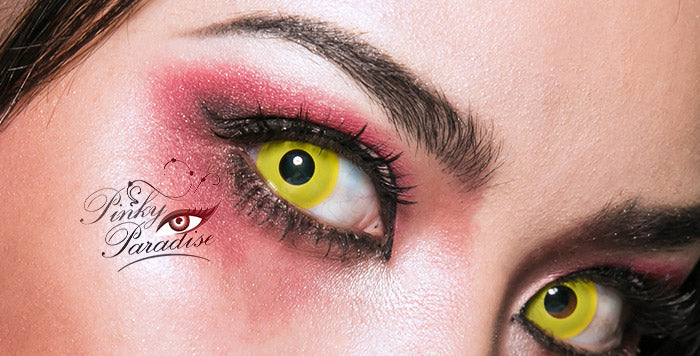 princess pinky cosplay yellow contact Lenses