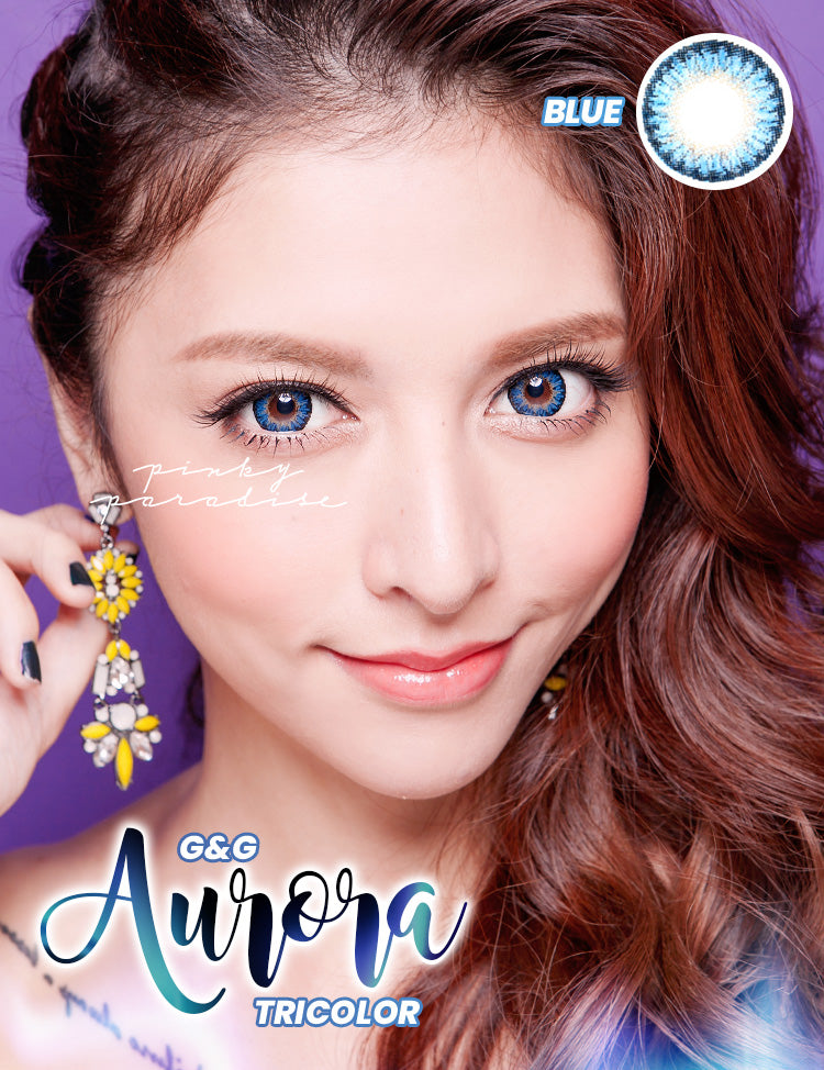 G&G Aurora Blue Circle Lenses (Colored Contacts)