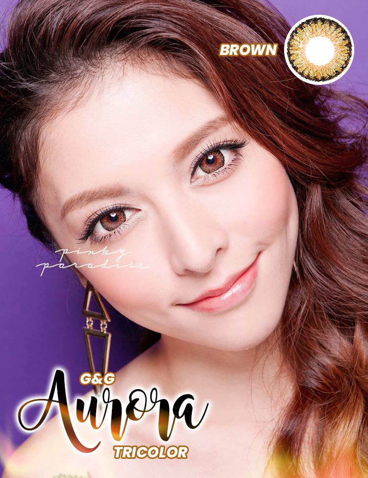 G&G Aurora Brown Circle Lenses (Colored Contacts)