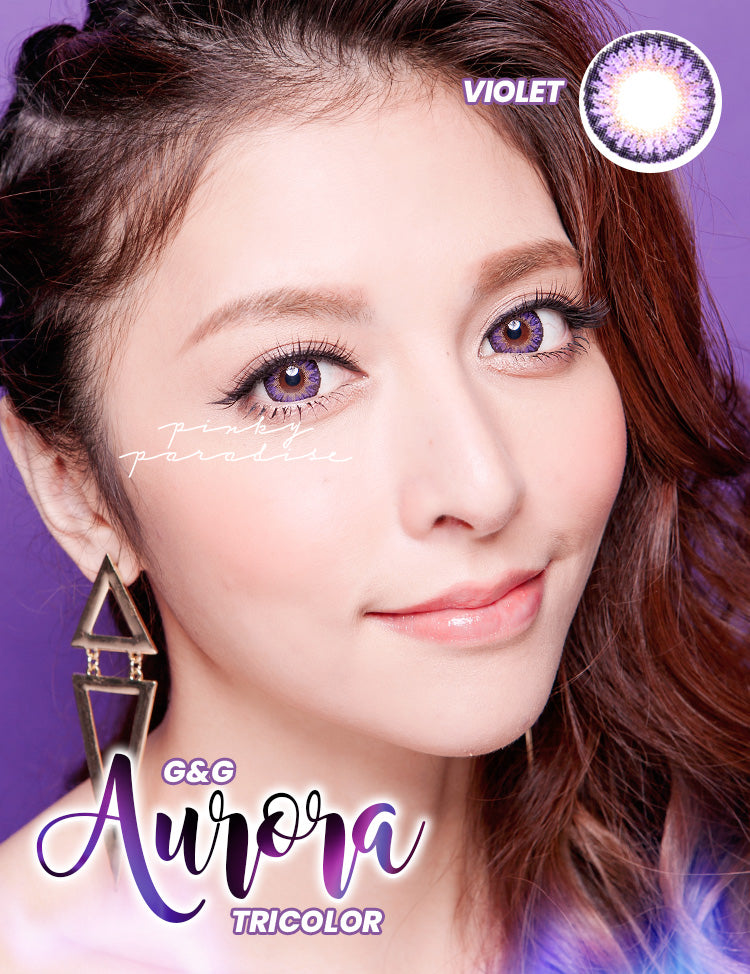 G&G Aurora Violet Circle Lenses (Colored Contacts)