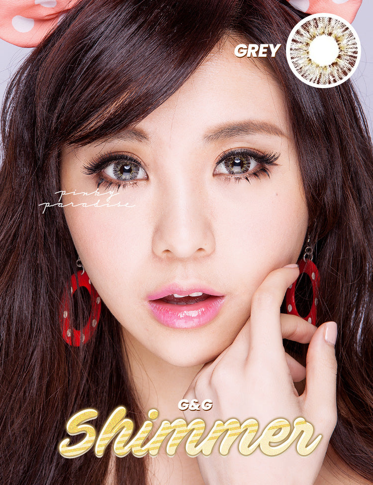 G&G Shimmer Grey Circle Lenses (Colored Contacts)