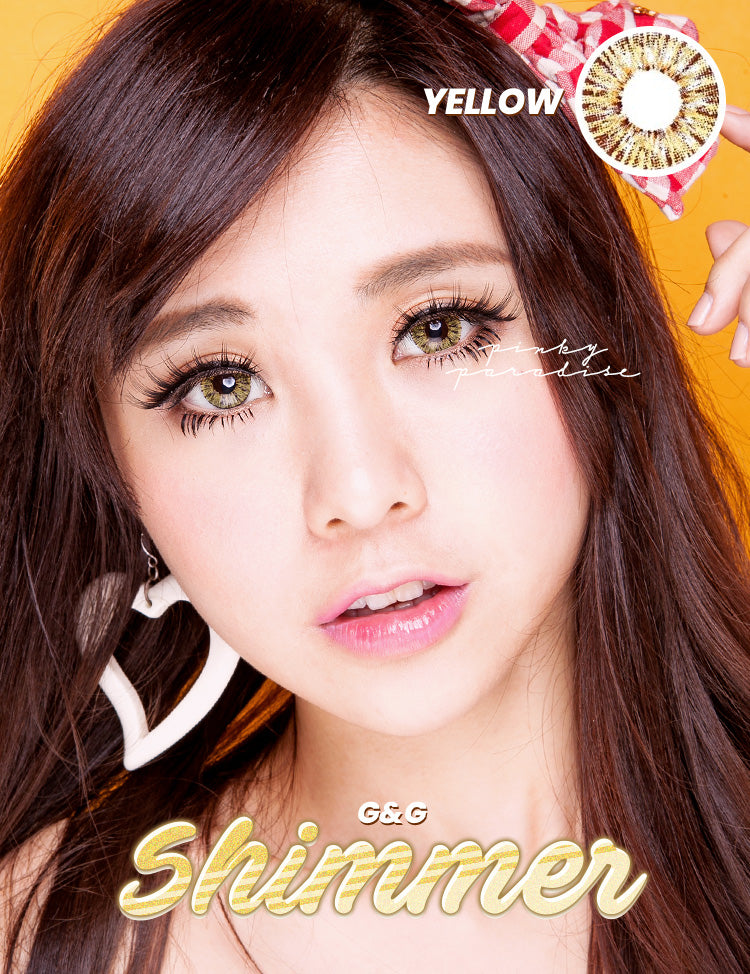 G&G Shimmer Yellow Circle Lenses (Colored Contacts)