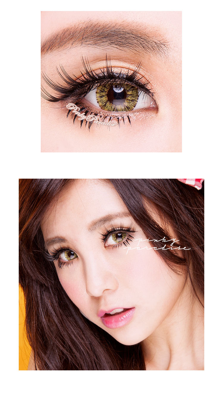 G&G Shimmer Yellow Circle Lenses (Colored Contacts)