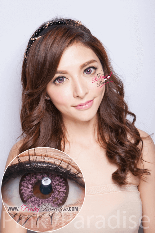 Geo Wondereye Pink Circle Lenses (Colored Contacts)