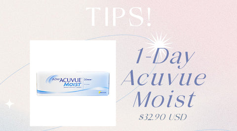 1-Day Acuvue Moist daily contact lenses