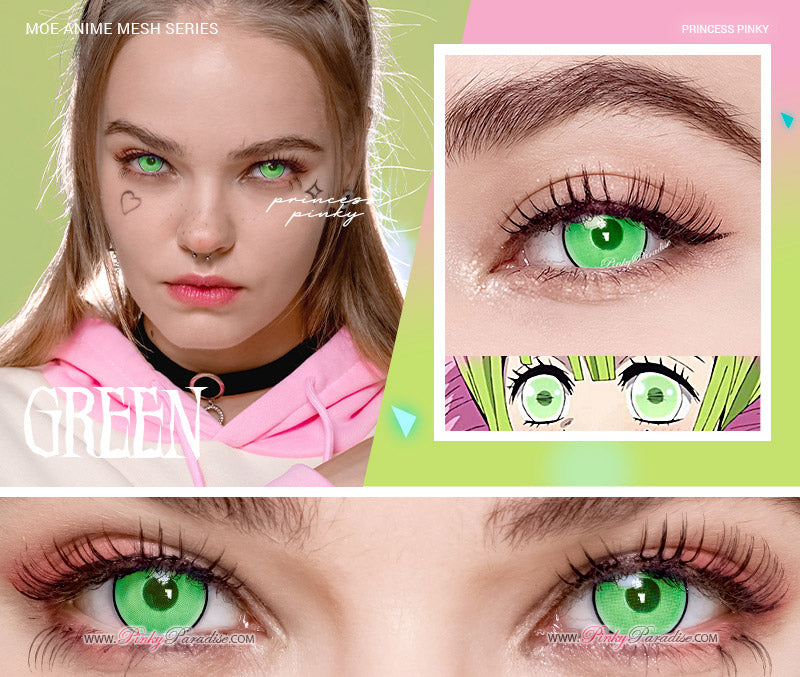 the best bright green colored contacts for anime cosplay