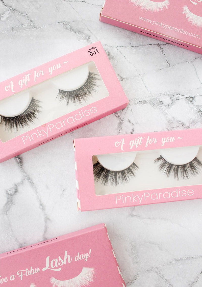  Two Different Styles of PinkyParadise 3D Faux Mink Lashes with Packaging