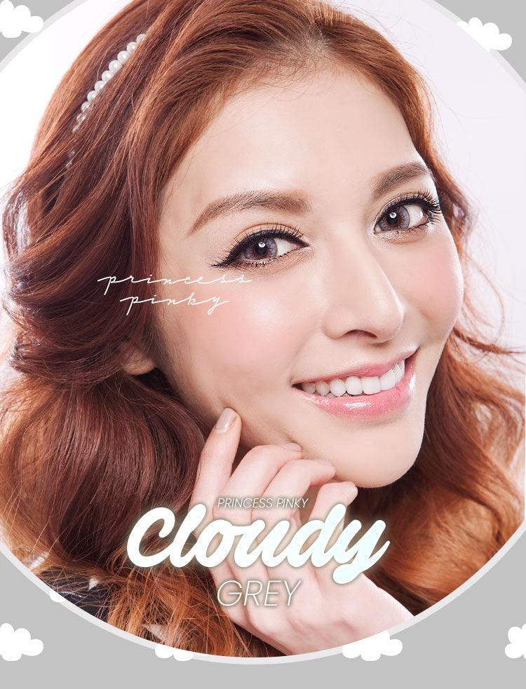 Princess Pinky Cloudy Grey Circle Lenses (Colored Contacts)