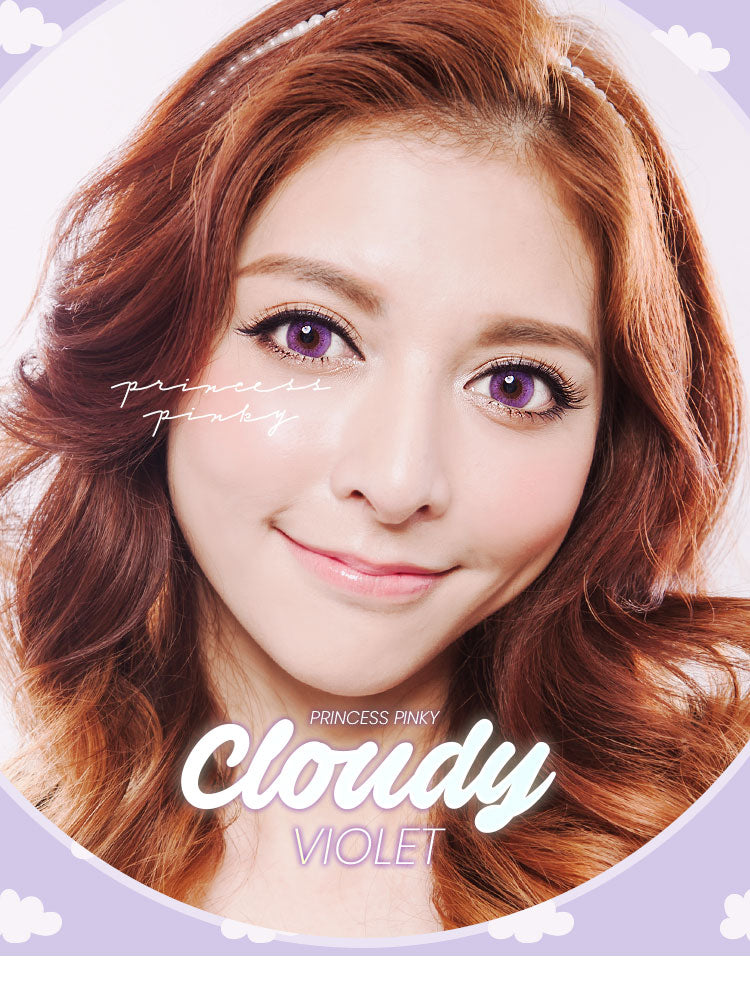 Princess Pinky Cloudy Violet Circle Lenses (Colored Contacts)