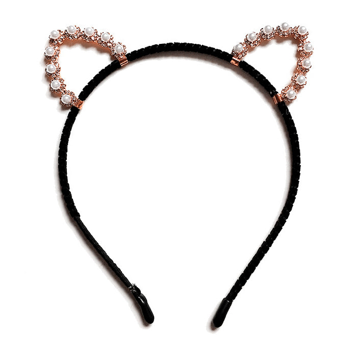 Rhinestone Cat Ears Headband 2