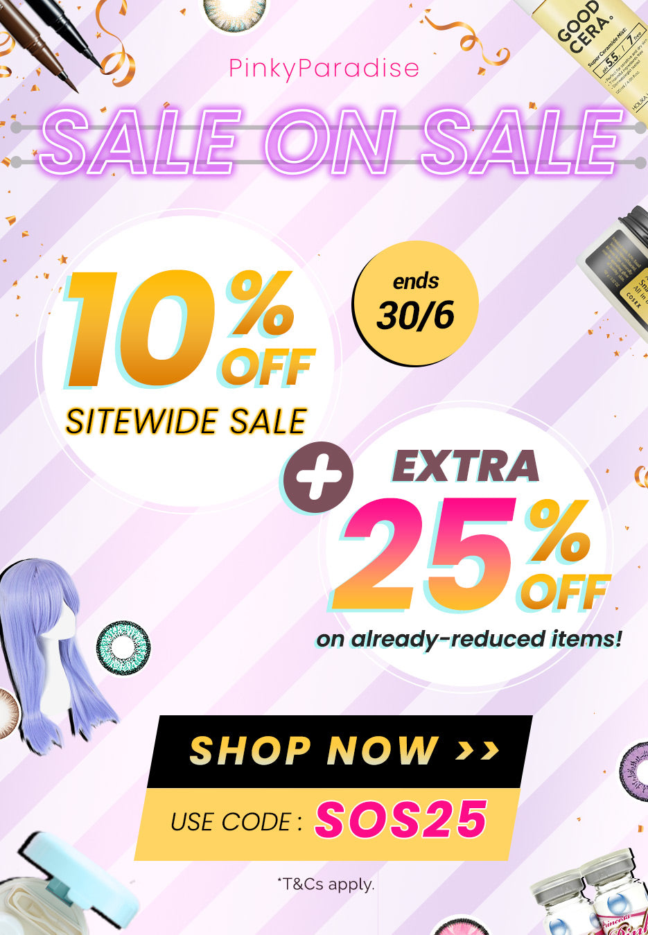 10% off everything + extra 25% off with code!