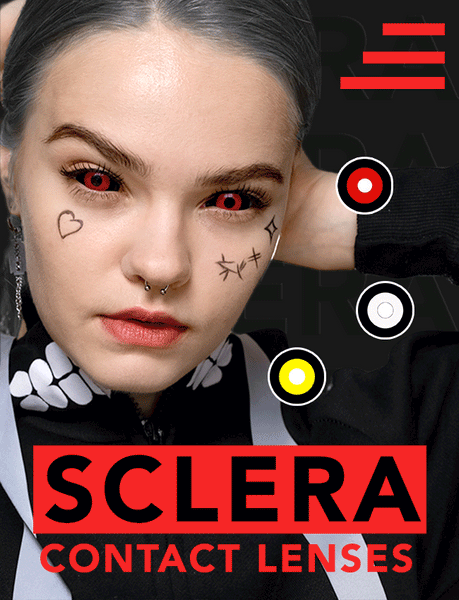 sclera colored contacts lenses for halloween