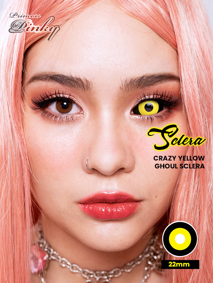 Princess Pinky Crazy Yellow Ghoul Sclera