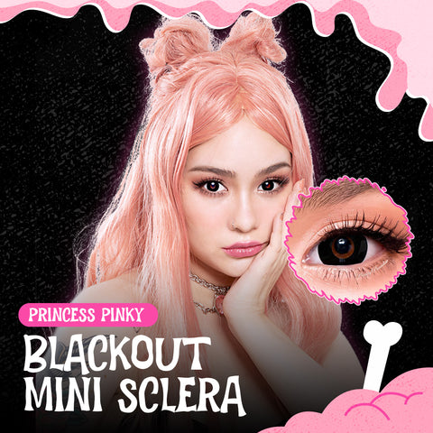 Halloween Prescription Lenses Princess Pinky Blackout Mini Sclera