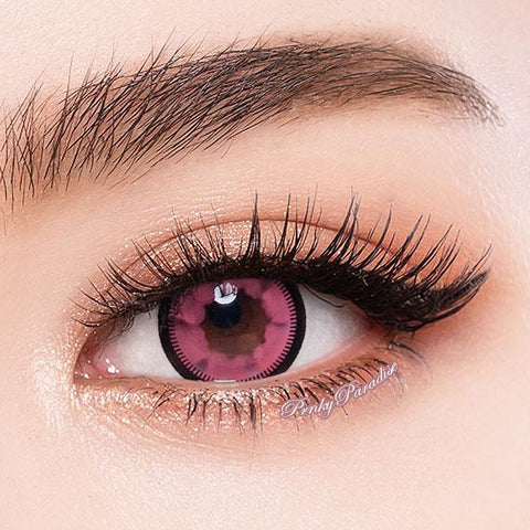 Vassen Cloud Nine Pink Circle Lenses (Colored Contacts) close up