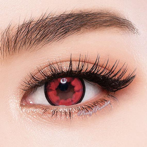 Vassen Cloud Nine Red Circle Lenses (Colored Contacts) close up
