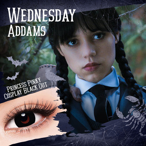 Colored Contacts for Wednesday Addams